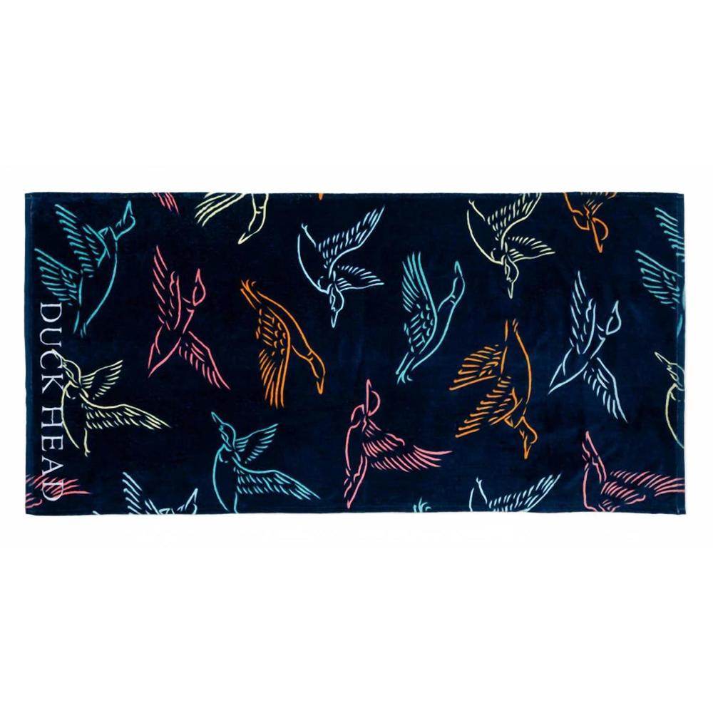 NEW DUCK HEAD flying mallard beach towel in multi